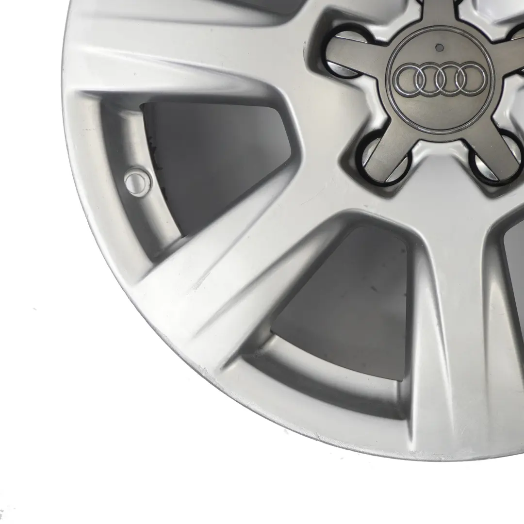 Audi A4 B8 8K Silver Wheel Alloy Rim 16" ET:45 7,5J 7-Spoke 8K0601025A