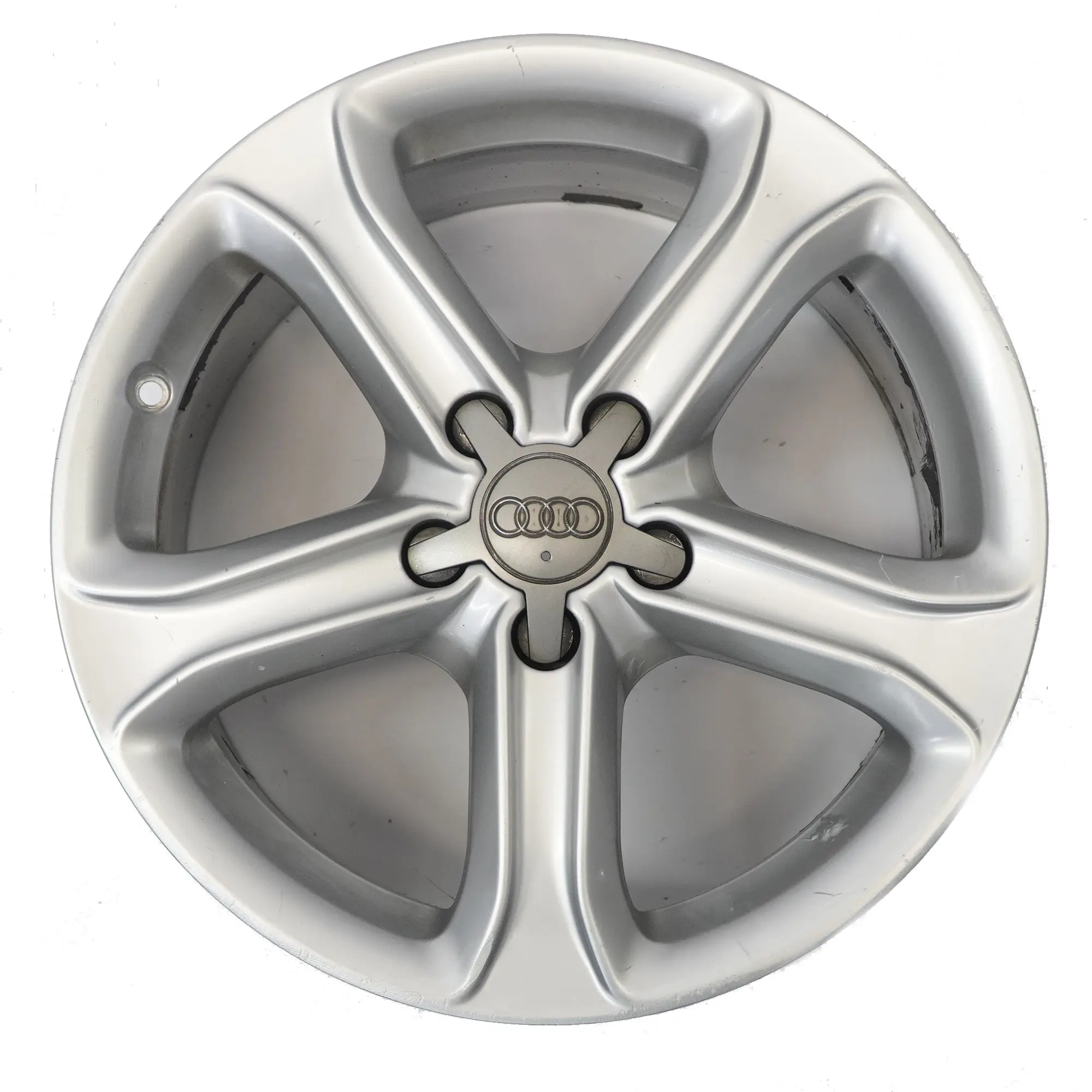 Audi A4 B8 8K Silberne Leichtmetallfelge 17" ET:45 7,5J Sternspeiche 8K0601025CE