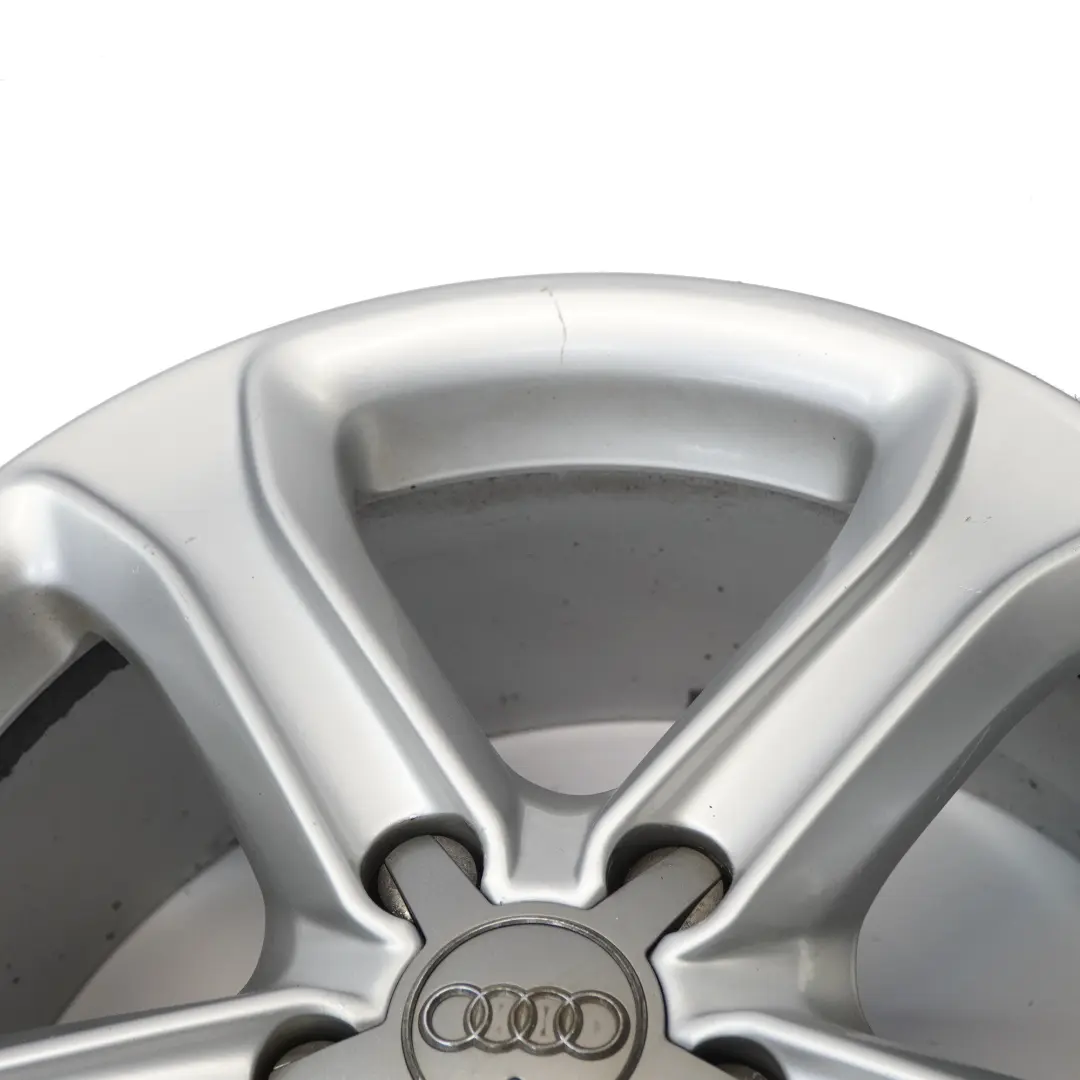 Audi A4 B8 8K Silver Wheel Alloy Rim 17" ET:45 7,5J Star Spoke 8K0601025CE