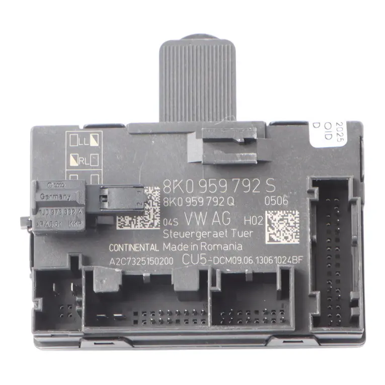 Audi A4 B8 Front Door Control Module Unit ECU Passenger Side 8K0959792S