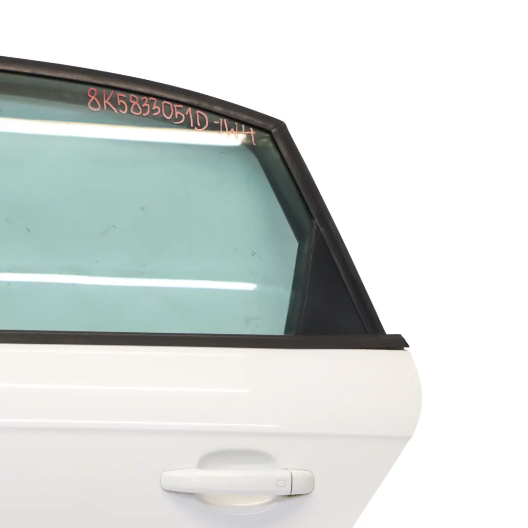 Audi A4 B8 Limousine Rear Door Left N/S Ibis White - Y9C