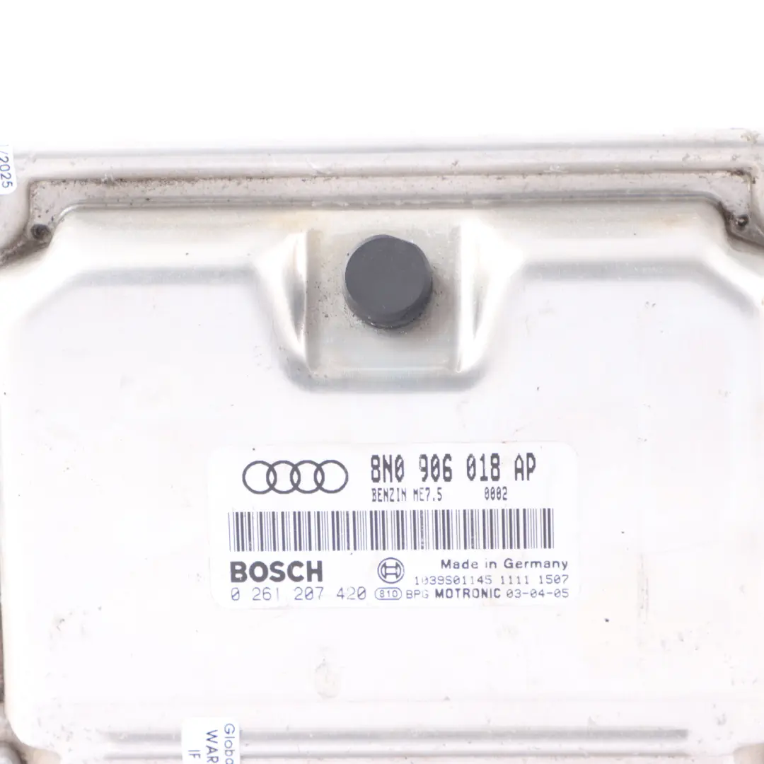 Audi TT Mk1 8N 1.8T AUM 150HP Petrol Engine Control Unit ECU 8N0906018AP Manual