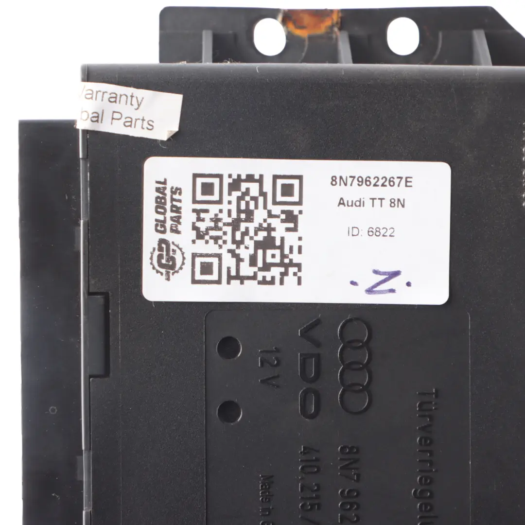 Audi TT 8N Convertible Comfort Control Module CCM Unit ECU 8N7962267E