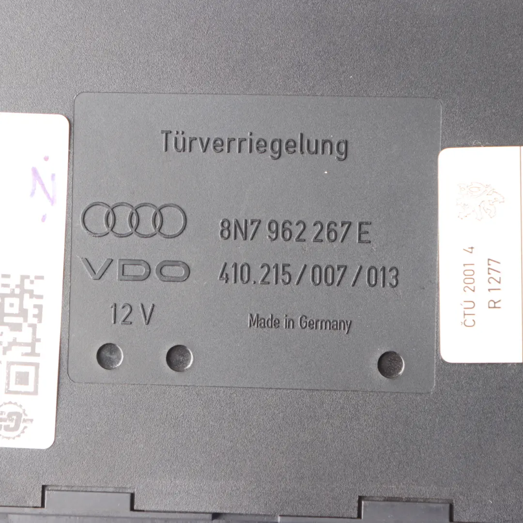 Audi TT 8N Convertible Comfort Control Module CCM Unit ECU 8N7962267E