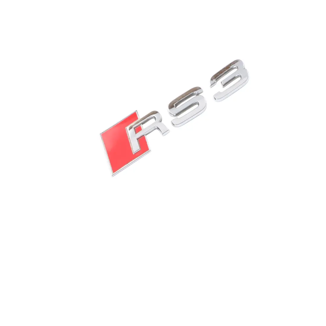 Audi A3 RS3 8V Tailgate Emblem Sticker Label Lettering Chrome 8P0853740