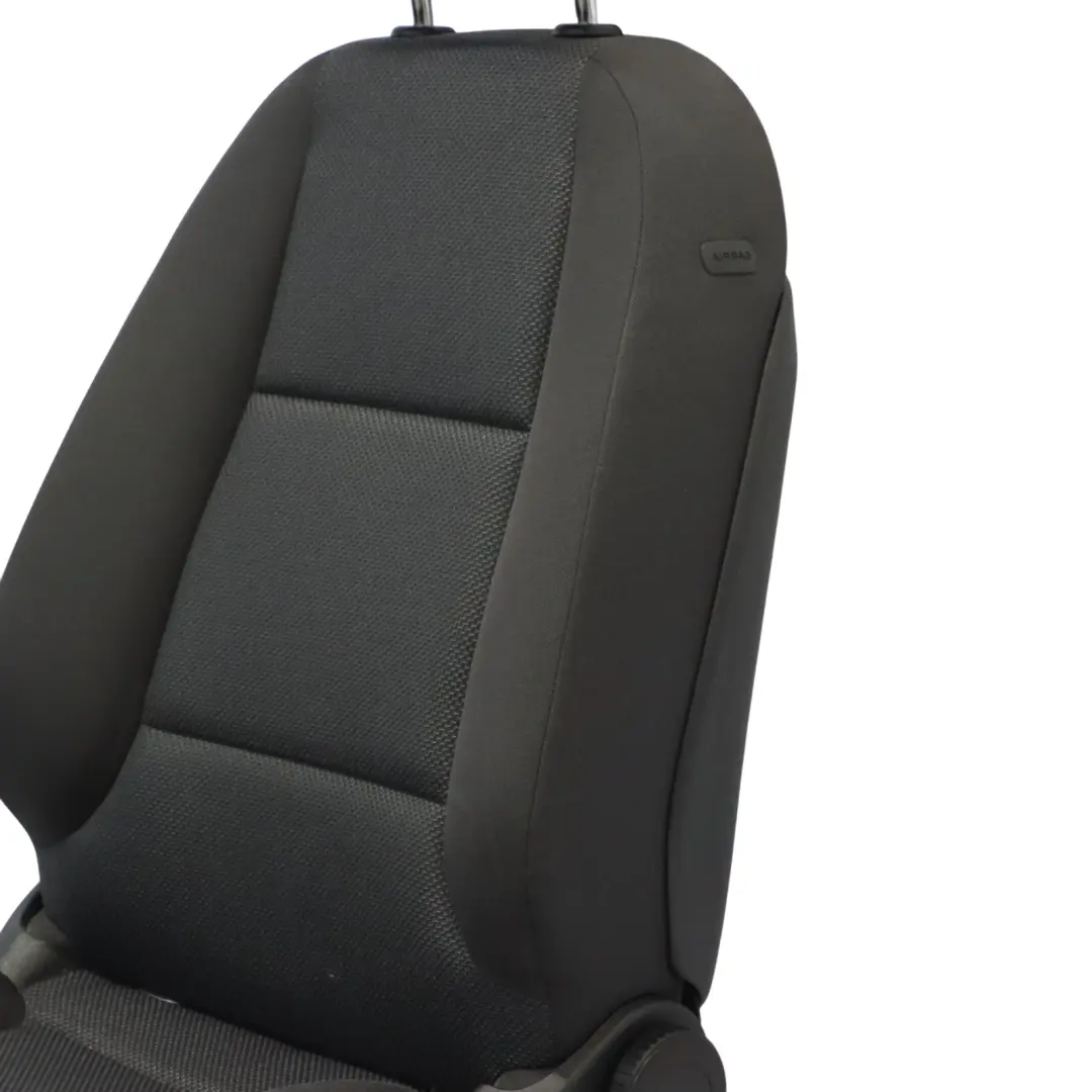 Audi A3 8P 5 Door Front Seat Left N/S Interior Cloth Fabric Soul Black