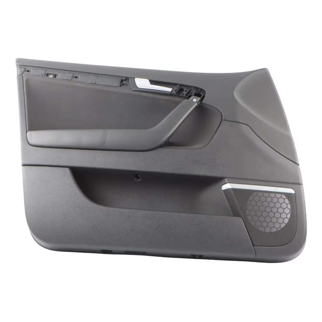 Audi A3 8P Front Left N/S Door Card Lining Trim Panel Black Leather 8P4867103L