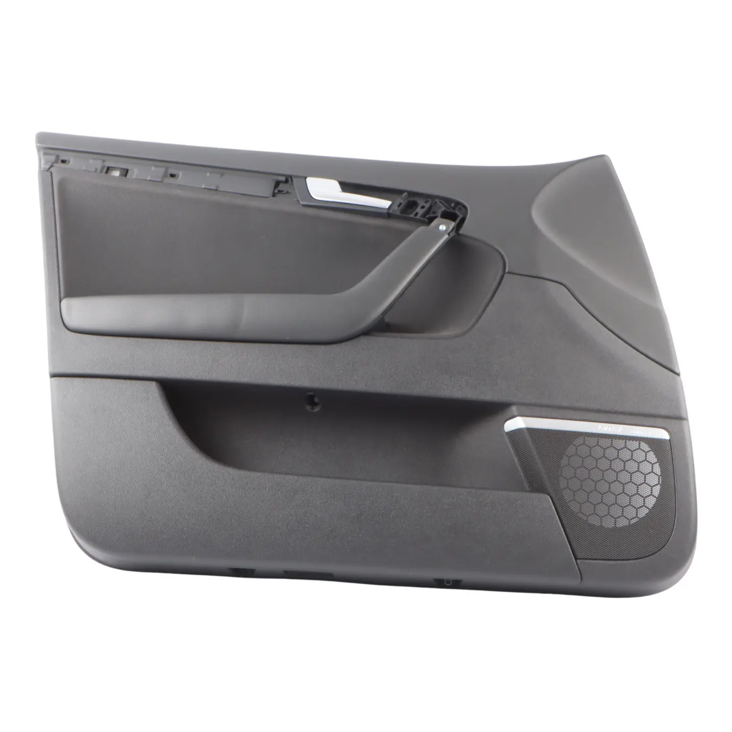 Audi A3 8P Front Left N/S Door Card Lining Trim Panel Black Leather 8P4867103L