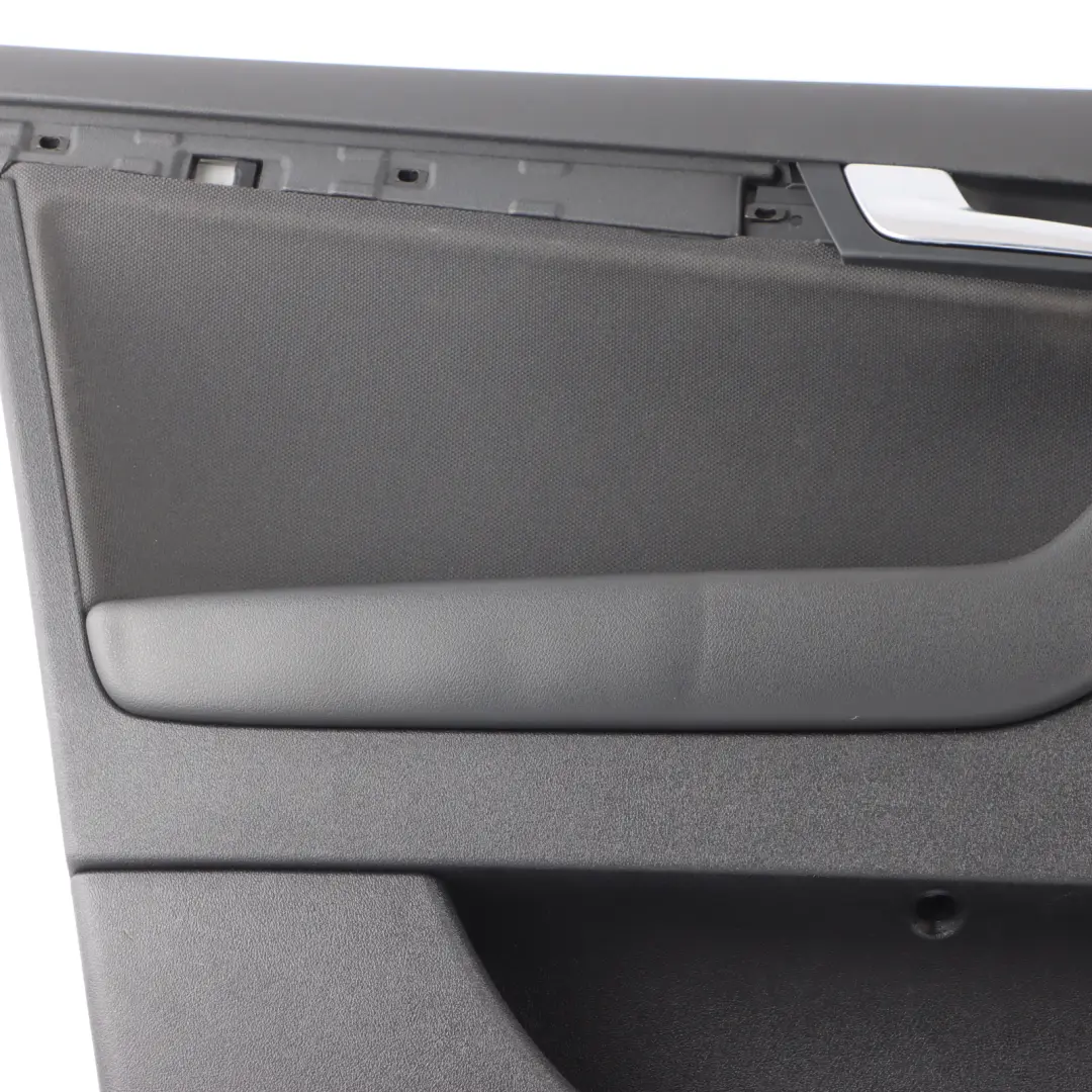 Audi A3 8P Front Left N/S Door Card Lining Trim Panel Black Leather 8P4867103L