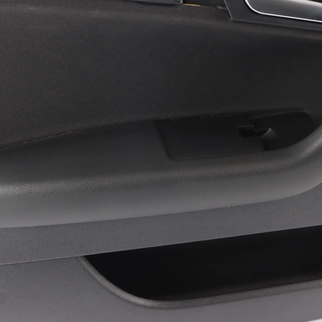 Audi A3 8P Front Left N/S Door Card Lining Trim Panel Black Leather 8P4867103L
