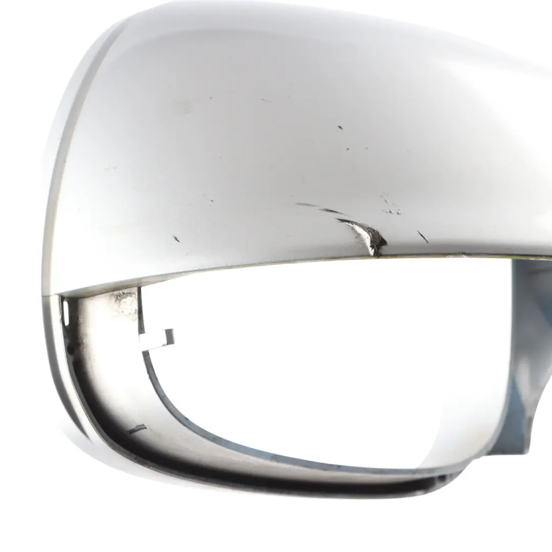 Audi Q7 4L Front Mirror Wing Door Cover Cap Right O/S Ice Silver Metallic - X7W