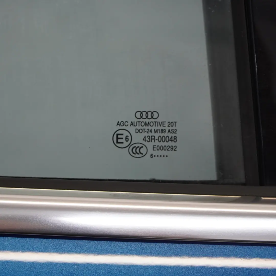 Audi Q3 8U Door Rear Right O/S Covering Panel Hainan Blue Metallic - X5K