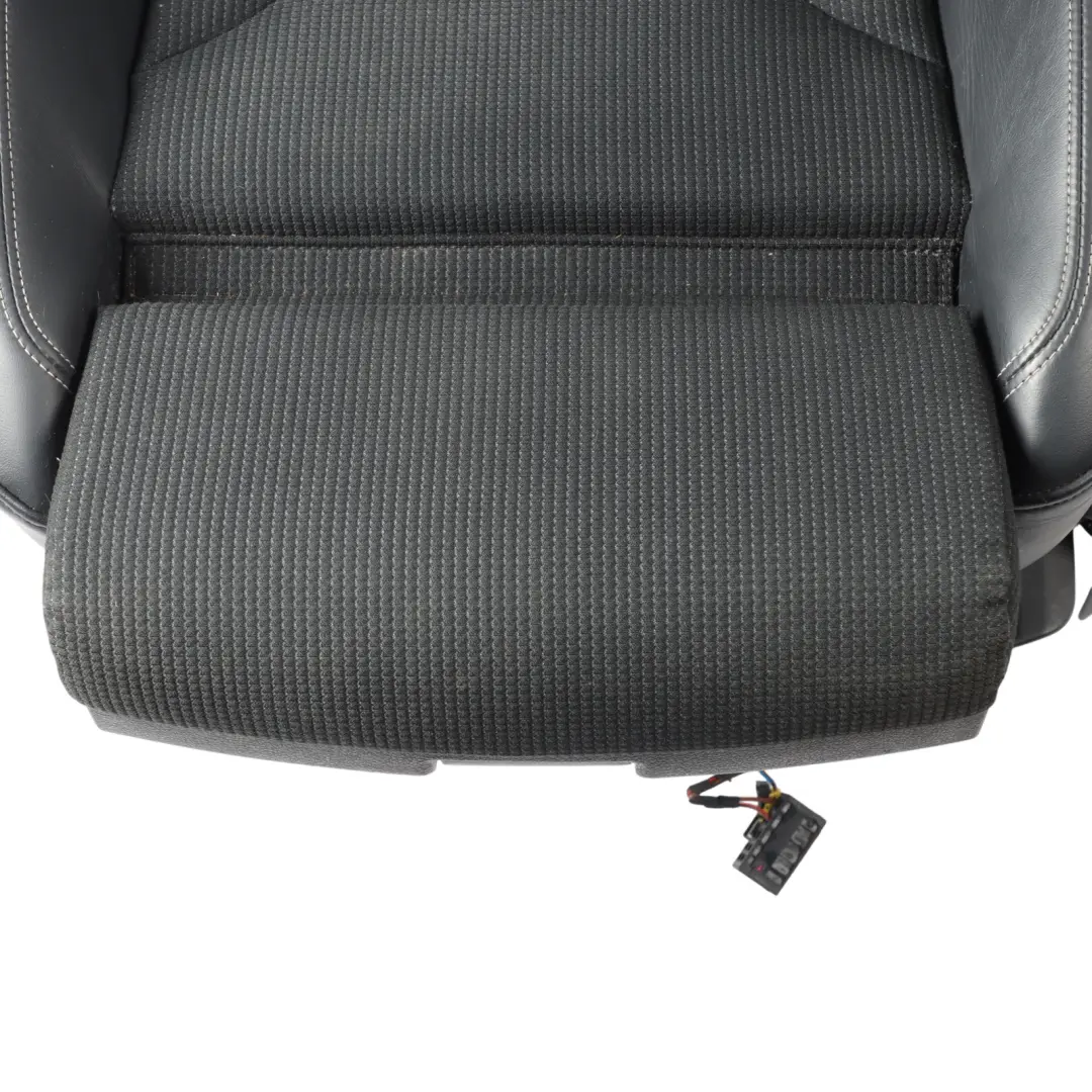 Audi Q3 8U Sport Seat Front Left N/S S-Line Interior Half Leather Black Silver