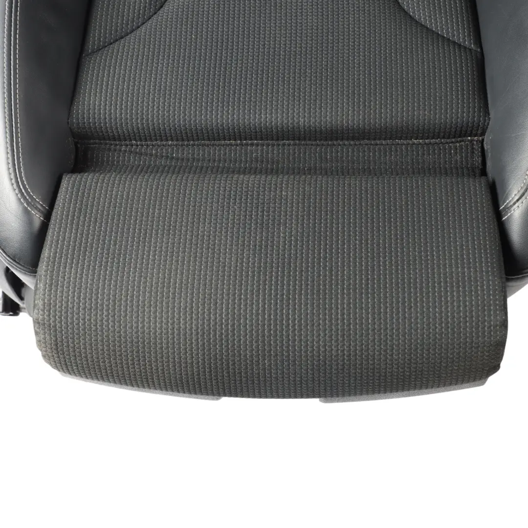 Audi Q3 8U Sport Seat Front Right O/S S-Line Interior Half Leather Black Silver