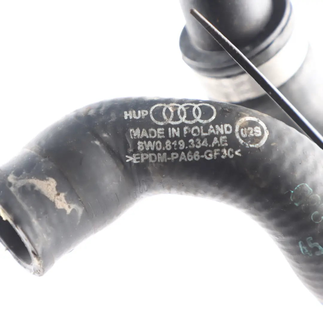 Audi A5 F5 Coolant Water Quick Connect Heater Pipe Hose 8W0819334AE