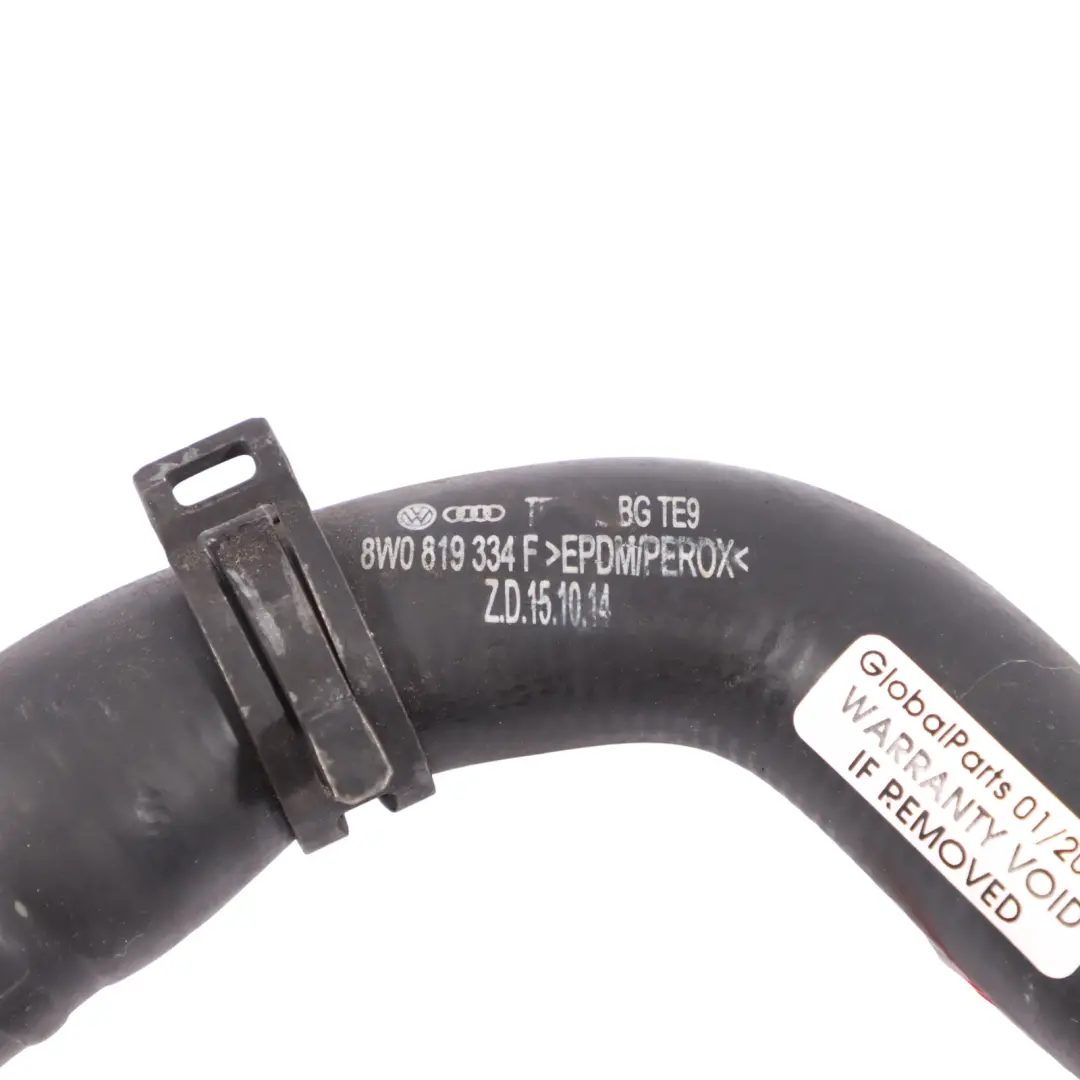 Audi A4 B9 35 TFSI Water Hose Cooling Radiator Coolant Pipe Line 8W0819334F