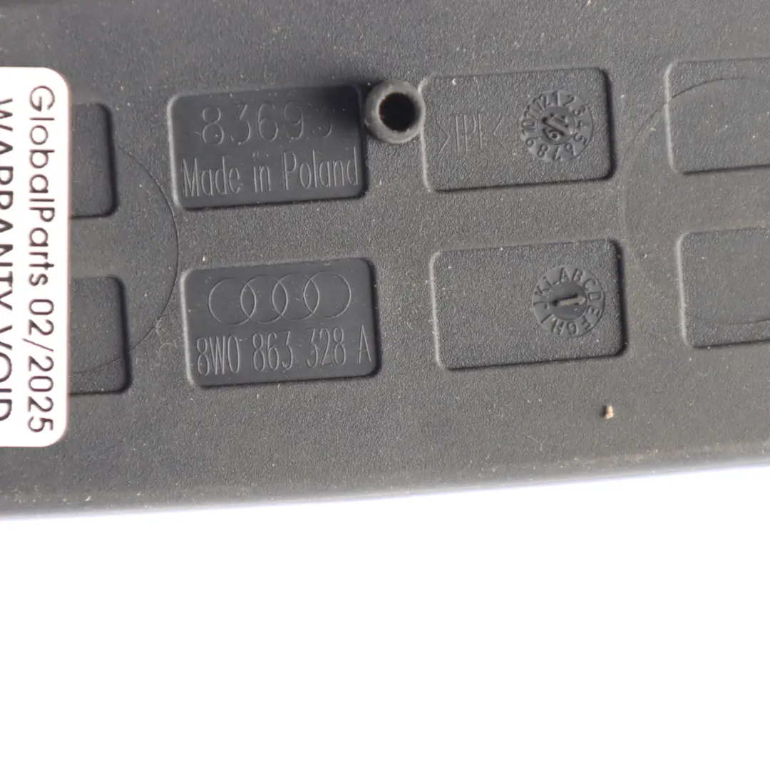 Audi A4 B8 Centre Console Storage Rubber Insert Mat Covering Panel 8W0863328A