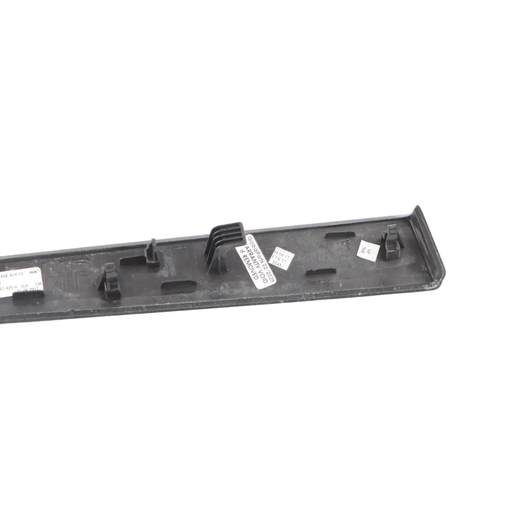 Audi A5 F5 Door Pillar Trim Cover Rear Right O/S Polish Black 8W0867419H