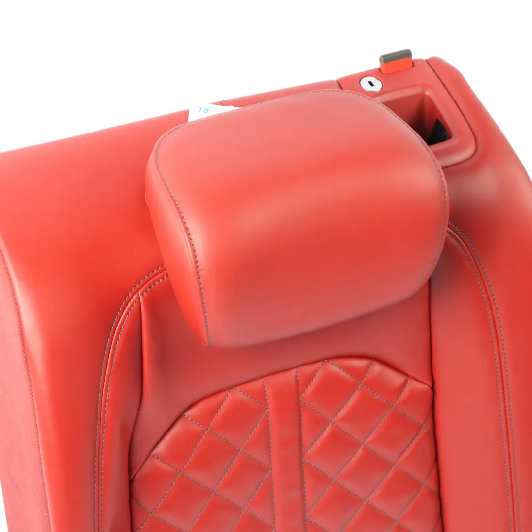 Audi A4 S4 B9 Back Seat Backrest Armrest Rear Left N/S Leather Red 8W0885805M