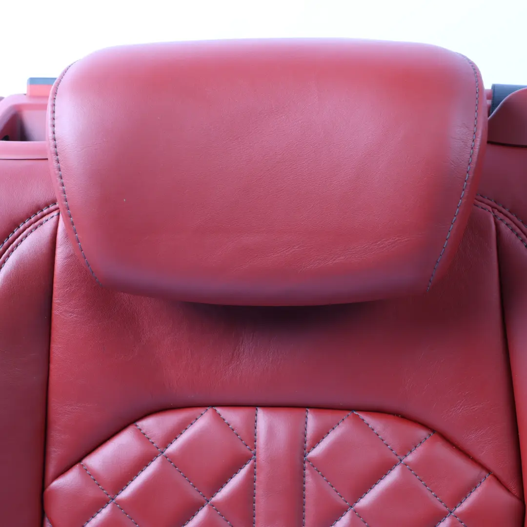 Audi A4 S4 B9 Back Seat Backrest Armrest Rear Right O/S Leather Red 8W0885806M