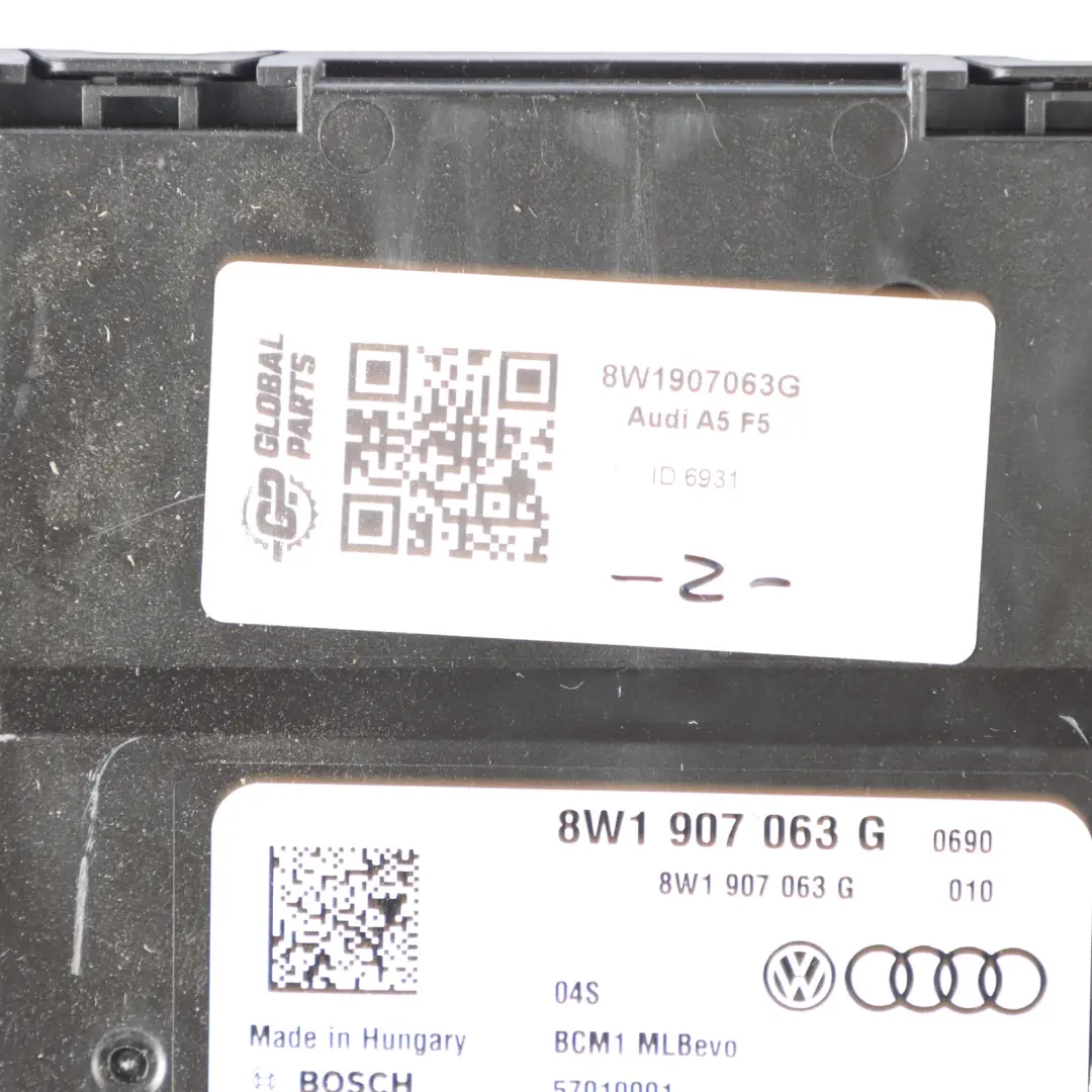 Body Control Audi A4 B9 A5 F5 Comfort Unit Module BCM Unit ECU 8W1907063G