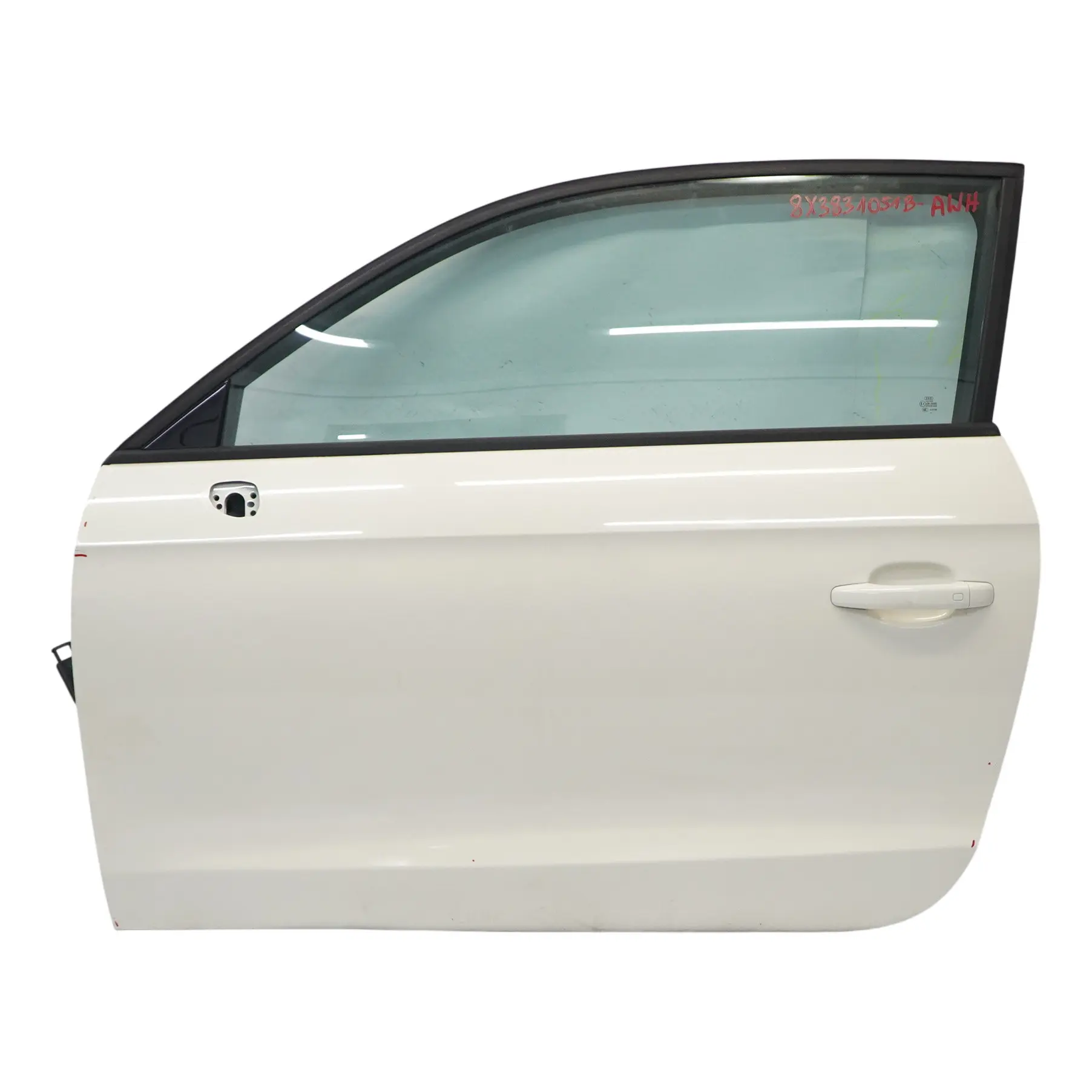 Audi A1 8X Door Front Left N/S Covering Panel Amalfi White - Y9K