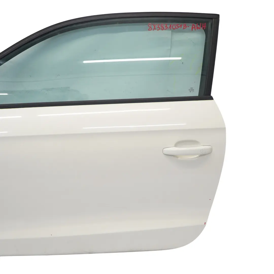 Audi A1 8X Door Front Left N/S Covering Panel Amalfi White - Y9K