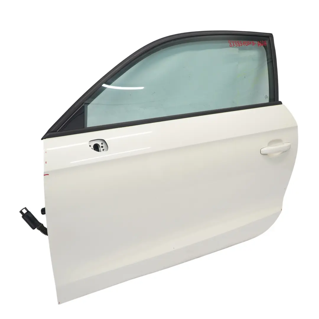 Audi A1 8X Door Front Left N/S Covering Panel Amalfi White - Y9K