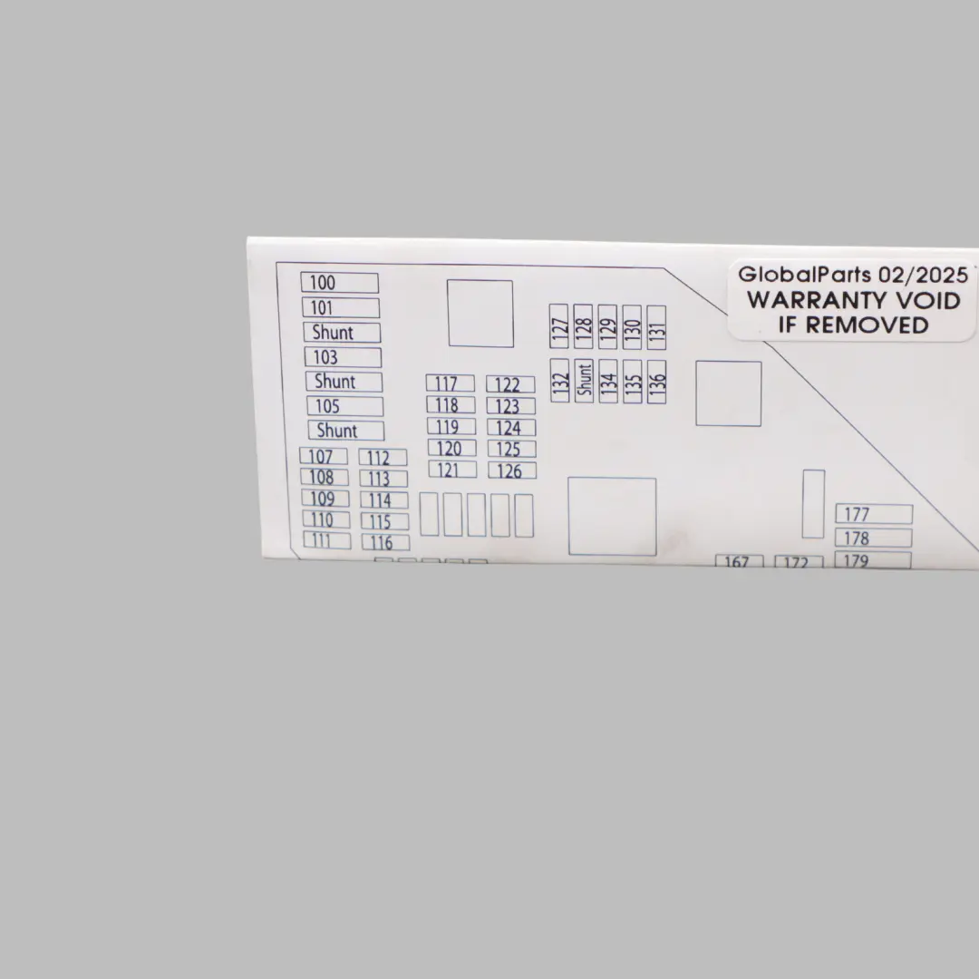 Map Fuse Box BMW F25 F26 Grouping Diagram Card 9192480