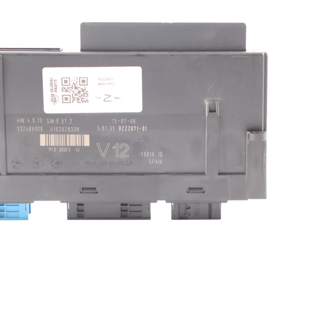 BMW F07 BCM Body Control Module Unit 9222071