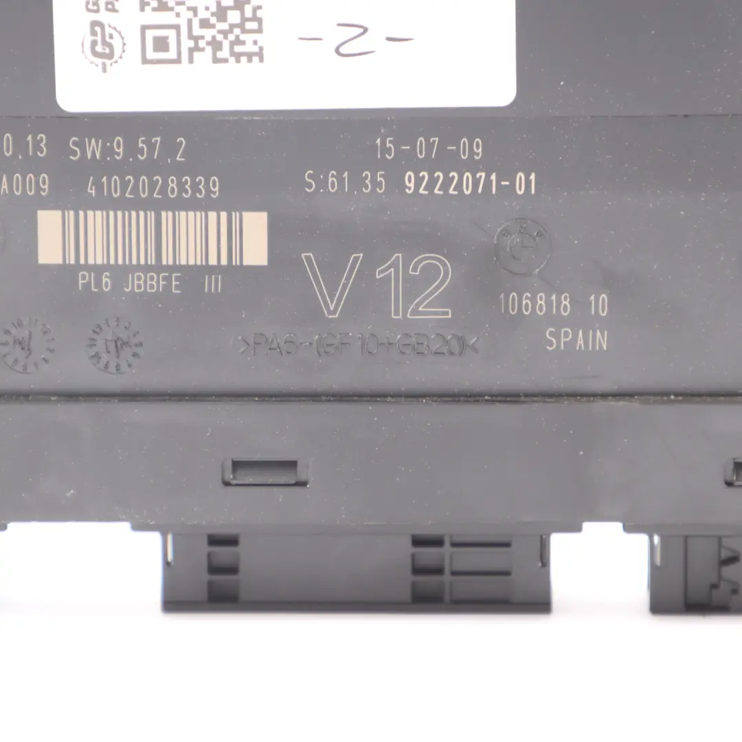 BMW F07 BCM Body Control Module Unit 9222071