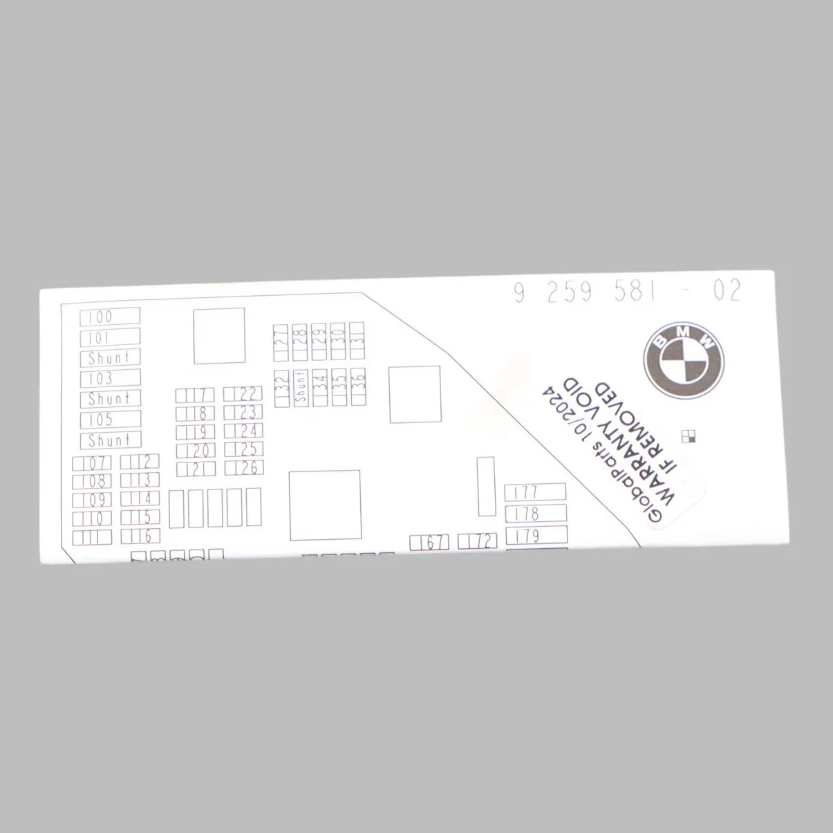 BMW X3 F25 Map Card Fuse Box Grouping Diagram 9259581