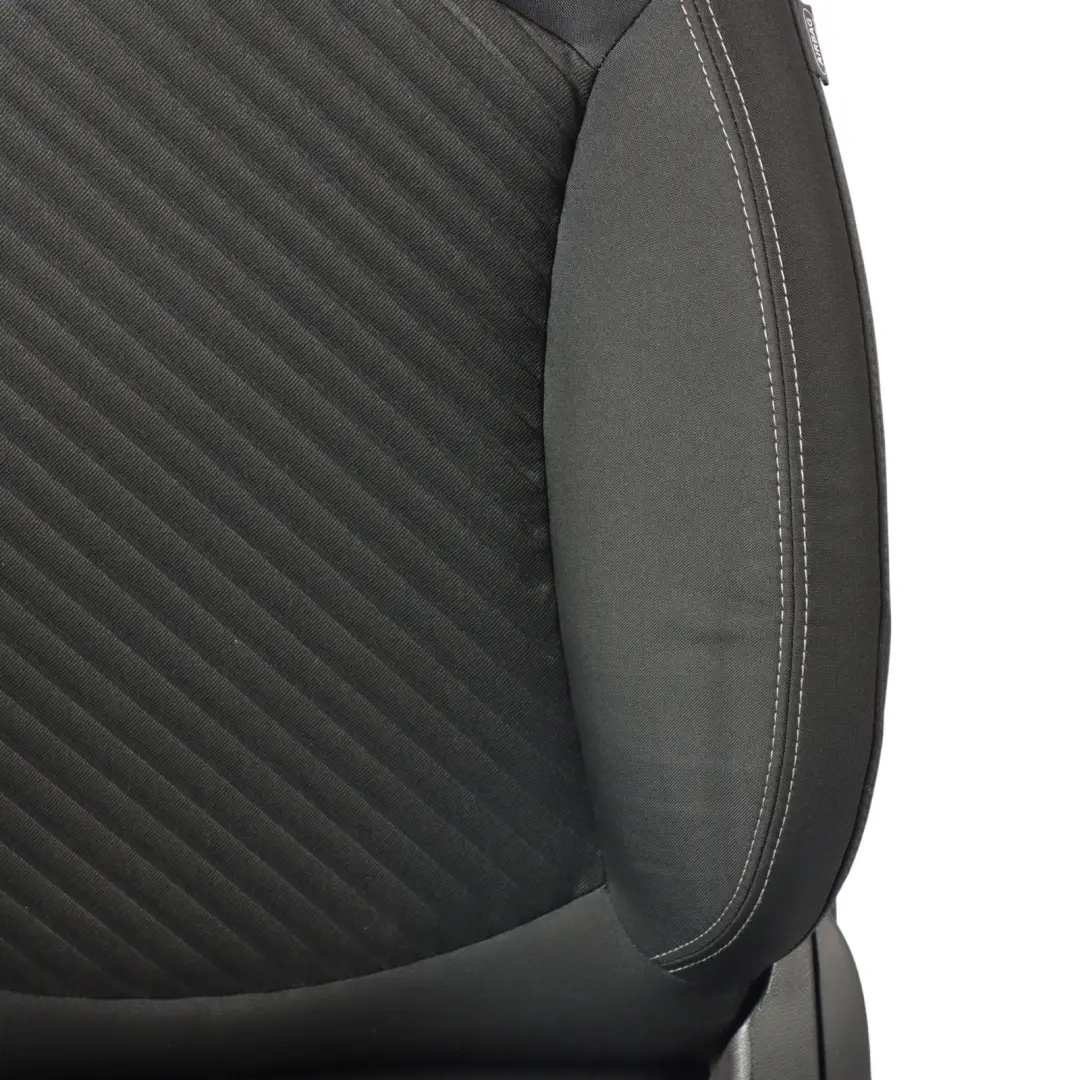 MINI R60 Countryman Sport Seat Front Left N/S Cloth Fabric Diagonal Track Grey