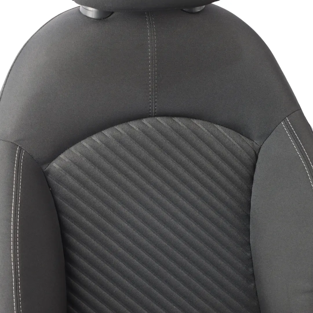 MINI R60 Countryman Sport Seat Front Left N/S Cloth Fabric Diagonal Track Grey