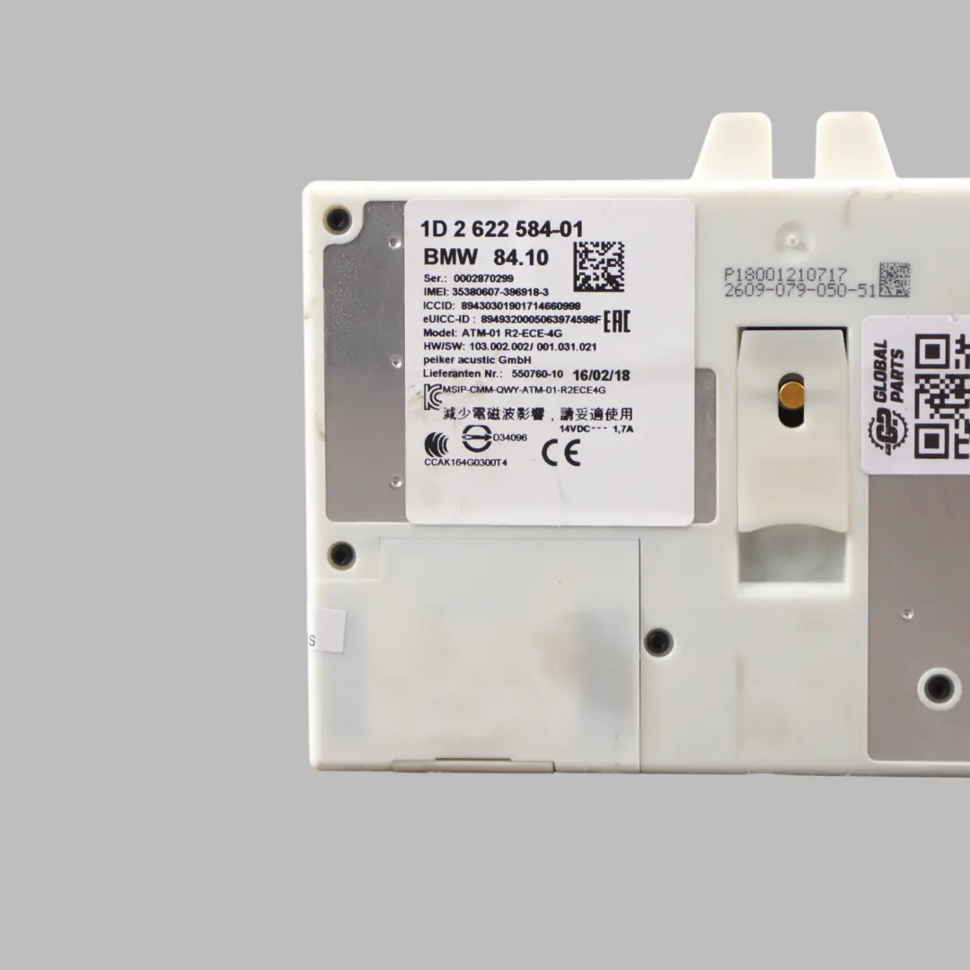 BMW F30 LCI Telematics Control Unit Module ATM ECE 4G 9843930