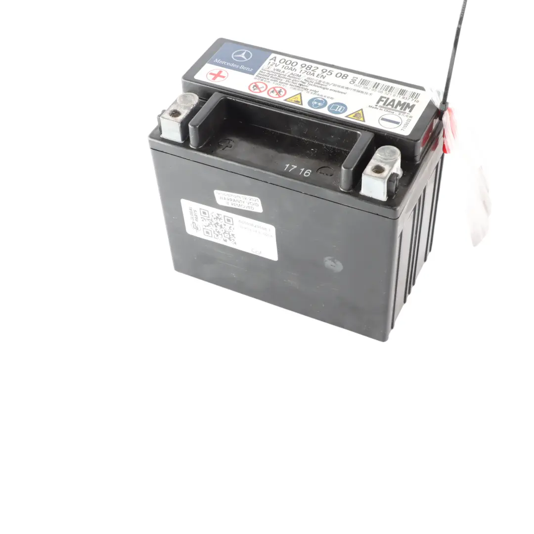Mercedes W205 W213 10Ah 170A Auxiliary Additional Generator Battery A0009829508