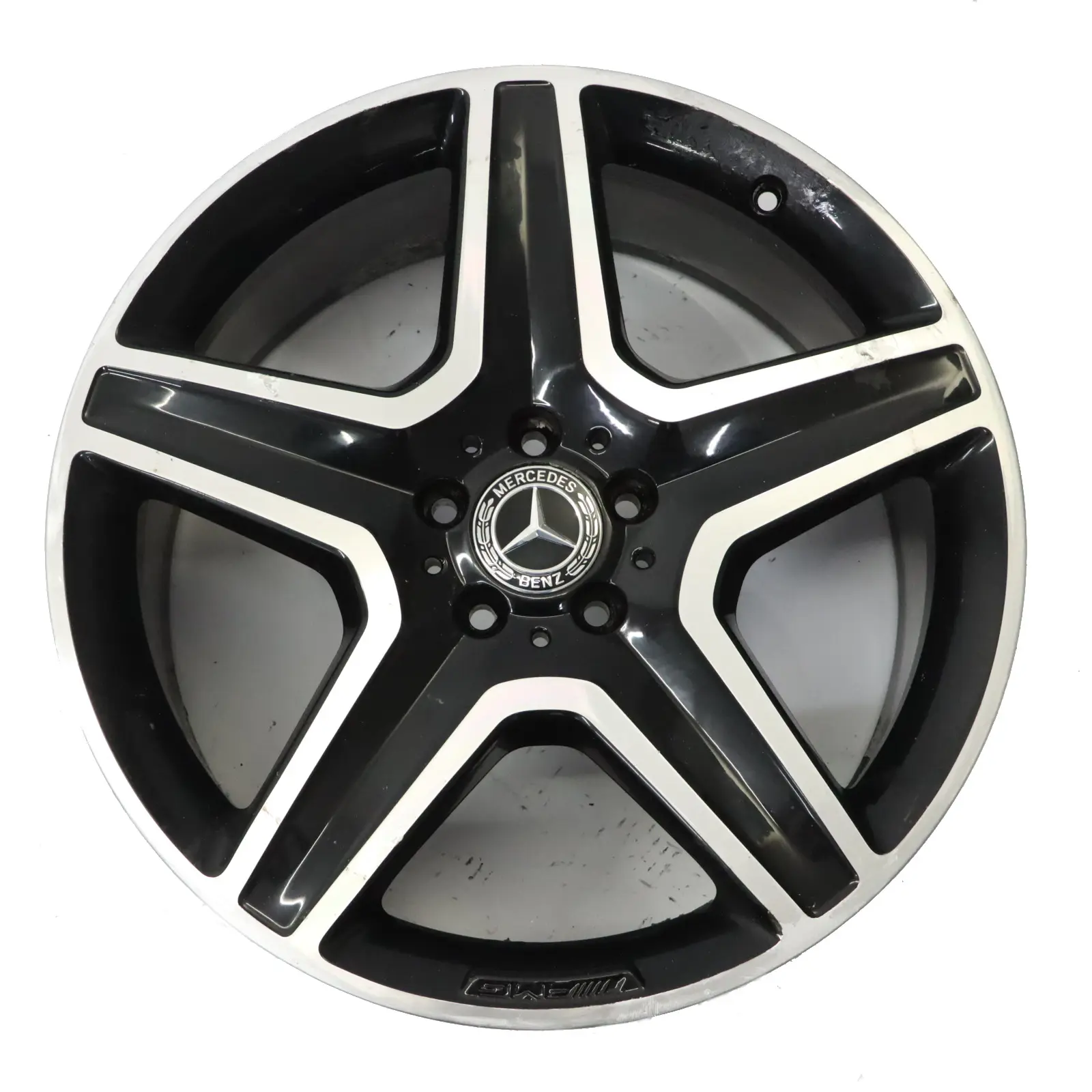 Mercedes ML W166 Black AMG Alloy Wheel Rim 20" 5 Spoke 9J ET:57 A1664012002