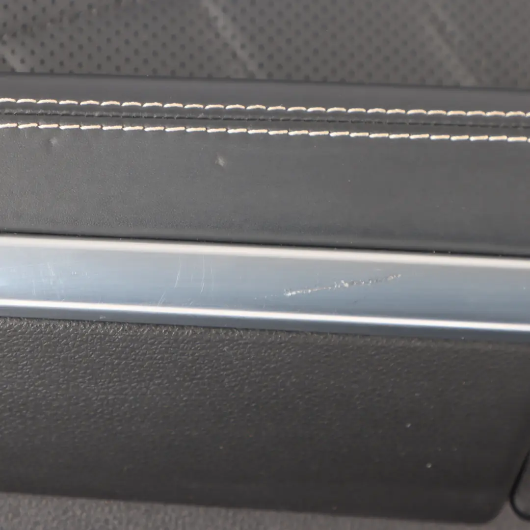 Mercedes W166 Door Card Trim Panel Rear Left N/S Black Leather A1667300970