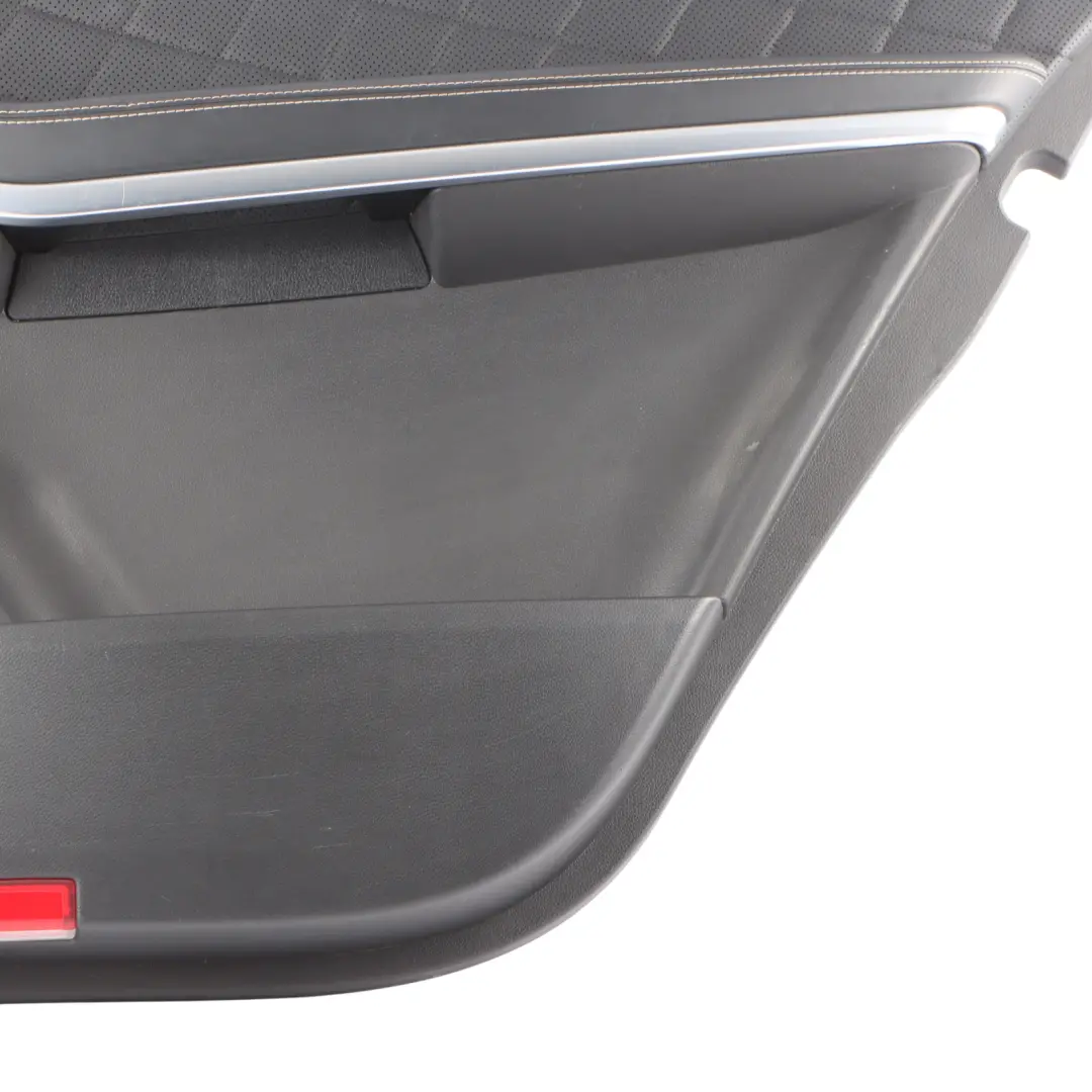 Mercedes GL X166 Rear Door Card Trim Panel Cover Right O/S Black Leather