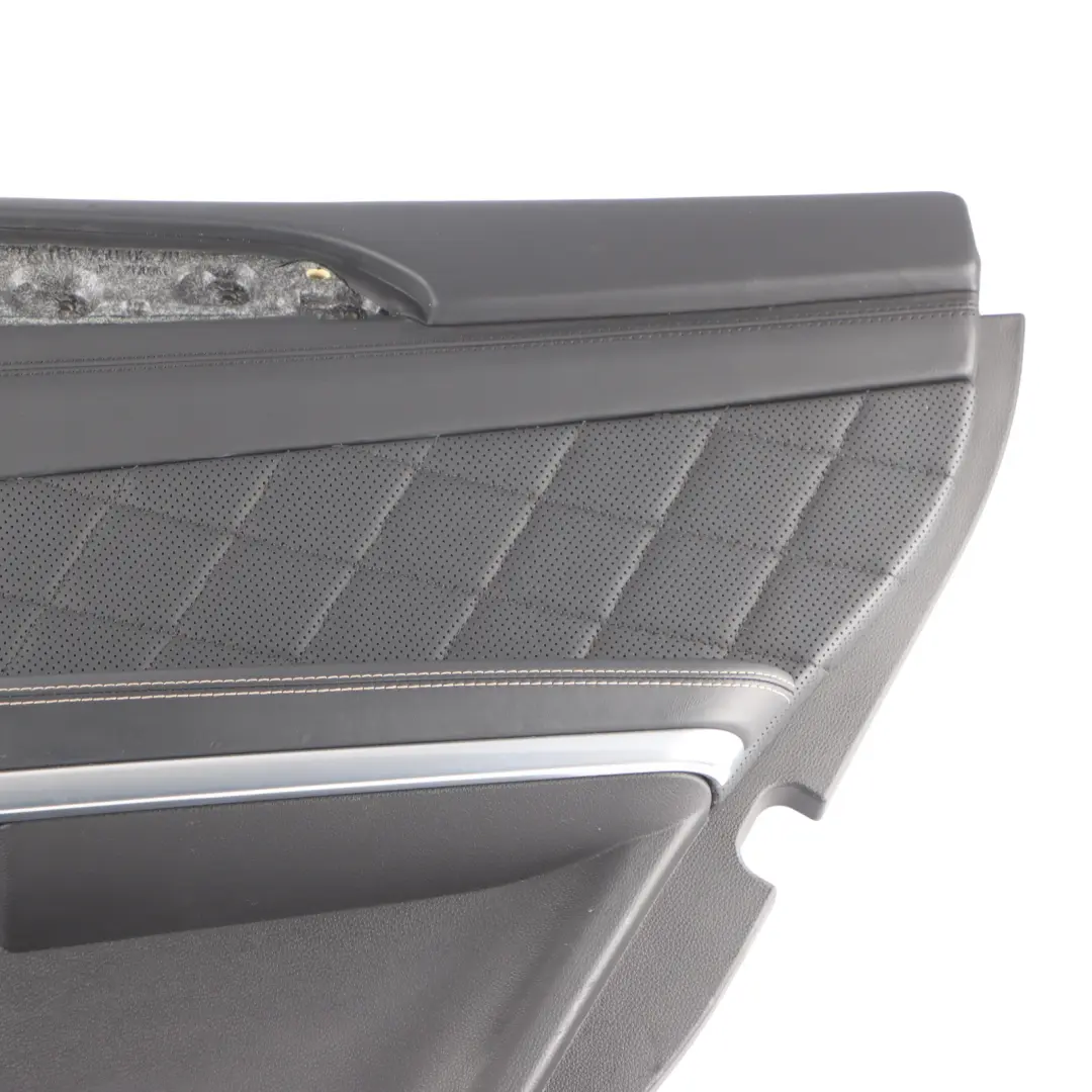 Mercedes GL X166 Rear Door Card Trim Panel Cover Right O/S Black Leather