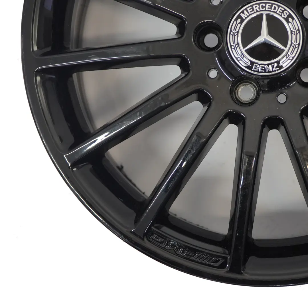 Mercedes W176 W246 AMG Llanta de aleación negra 18" ET:52 7.5J A1764010200