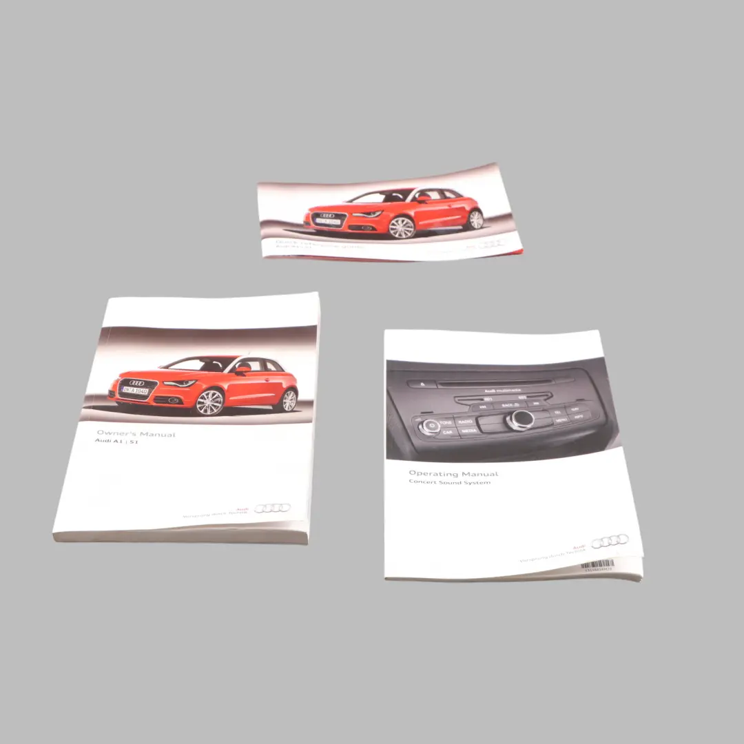 Audi A1 8X Owner's Handbook Book Manual Instructions Guide Booklet Set Kit