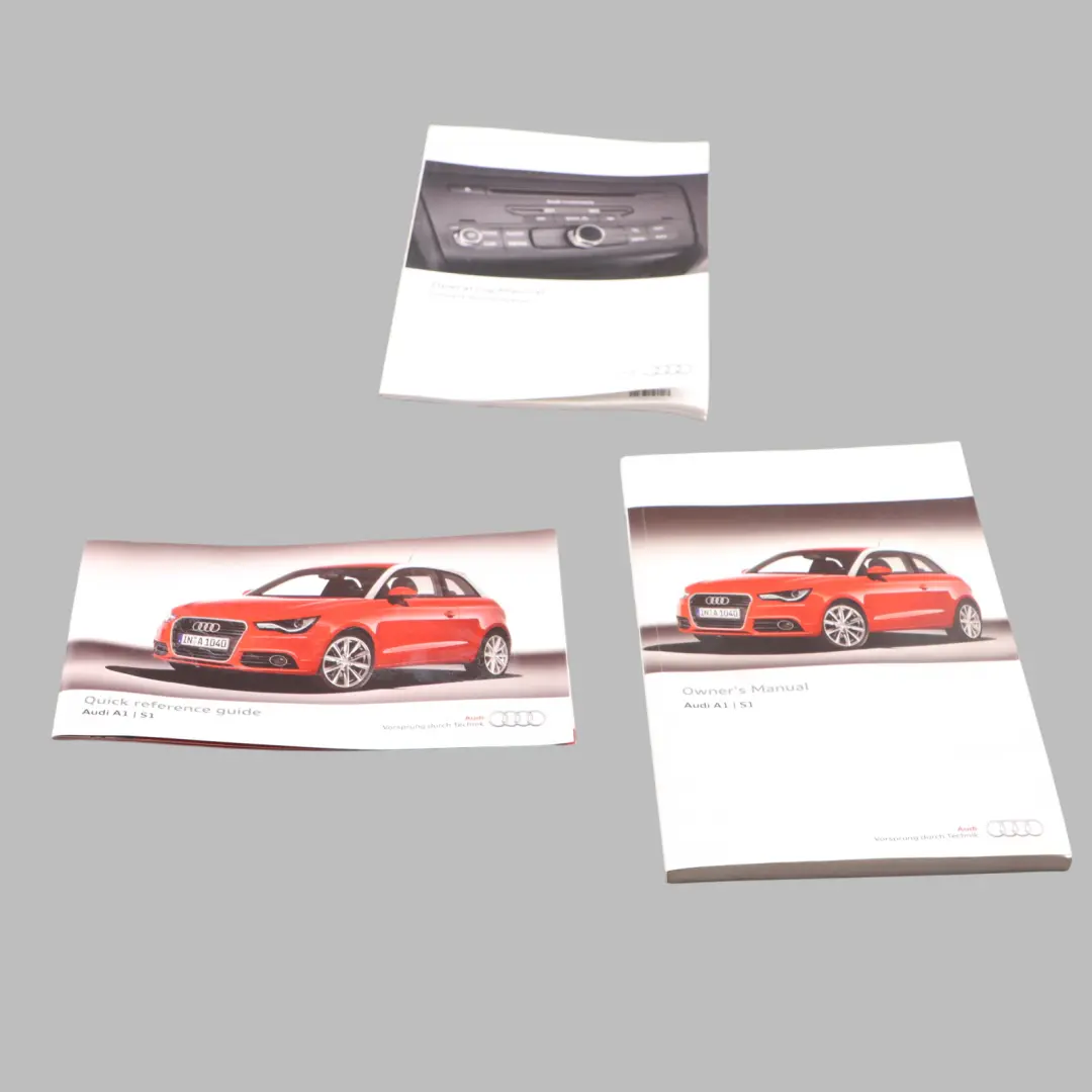 Audi A1 8X Owner's Handbook Book Manual Instructions Guide Booklet Set Kit