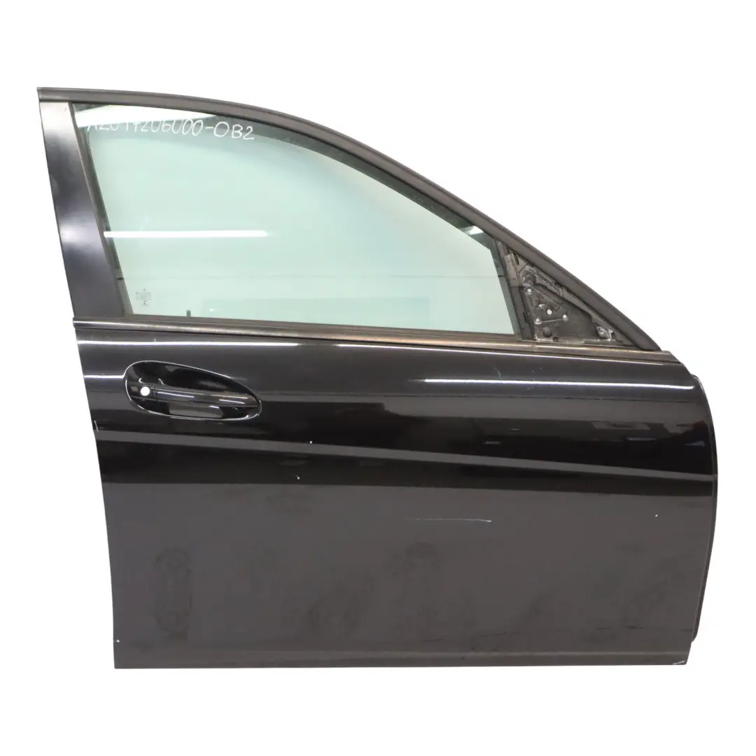 Mercedes W204 Door Front Right O/S Covering Obsidian Black Metallic - 197