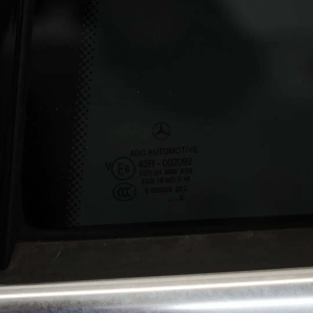 Mercedes S204 Estate Door Rear Left N/S Covering Obsidian Black Metallic - 197