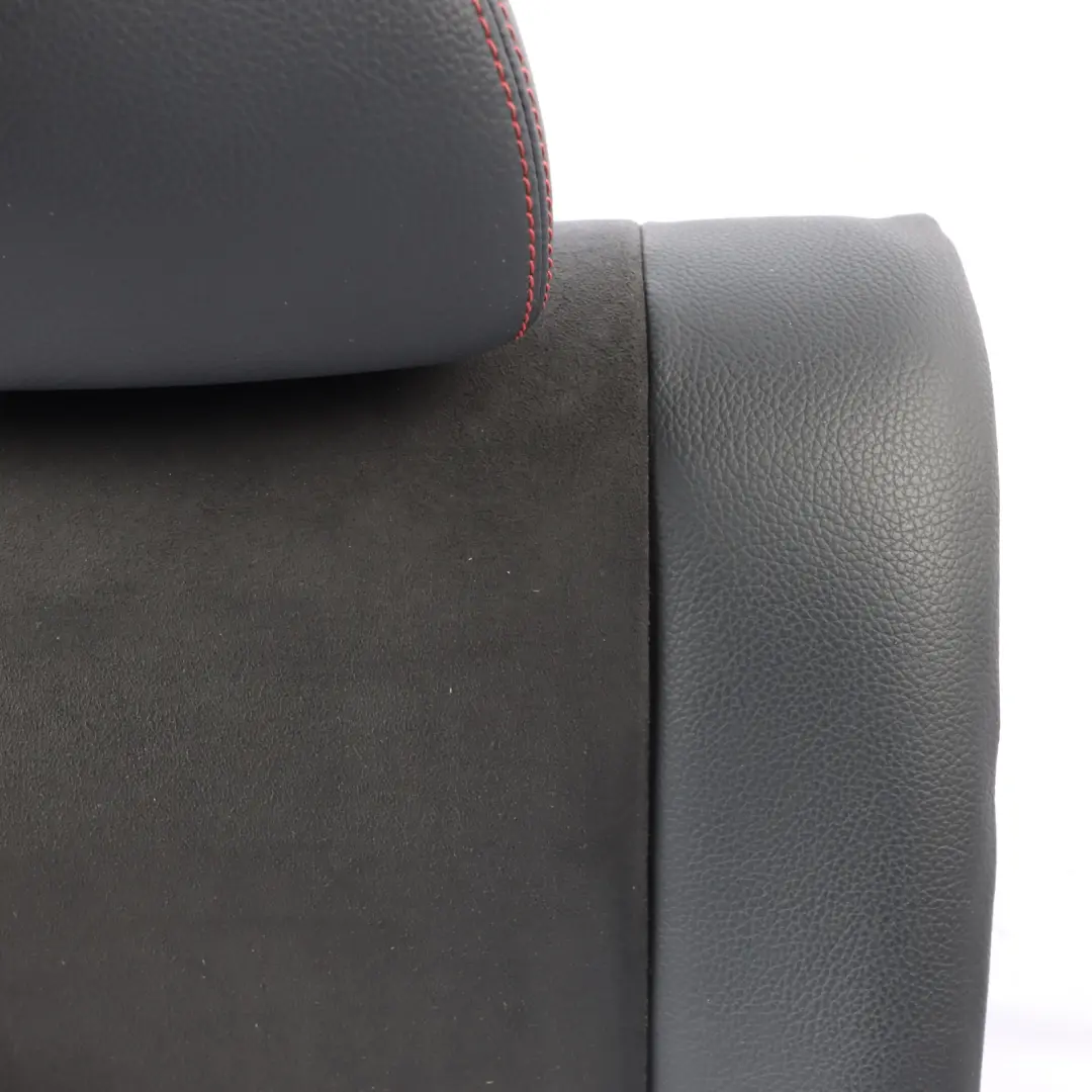 Mercedes W204 Seat Backrest Rear Left N/S Cover Black Leather Microfibre