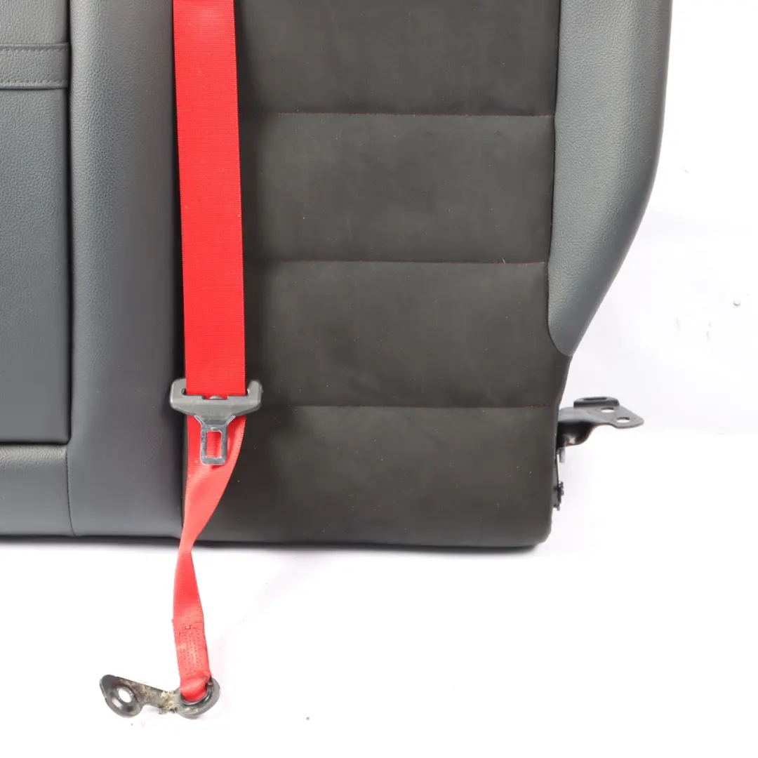 Mercedes W204 Seat Backrest Rear Left N/S Cover Black Leather Microfibre