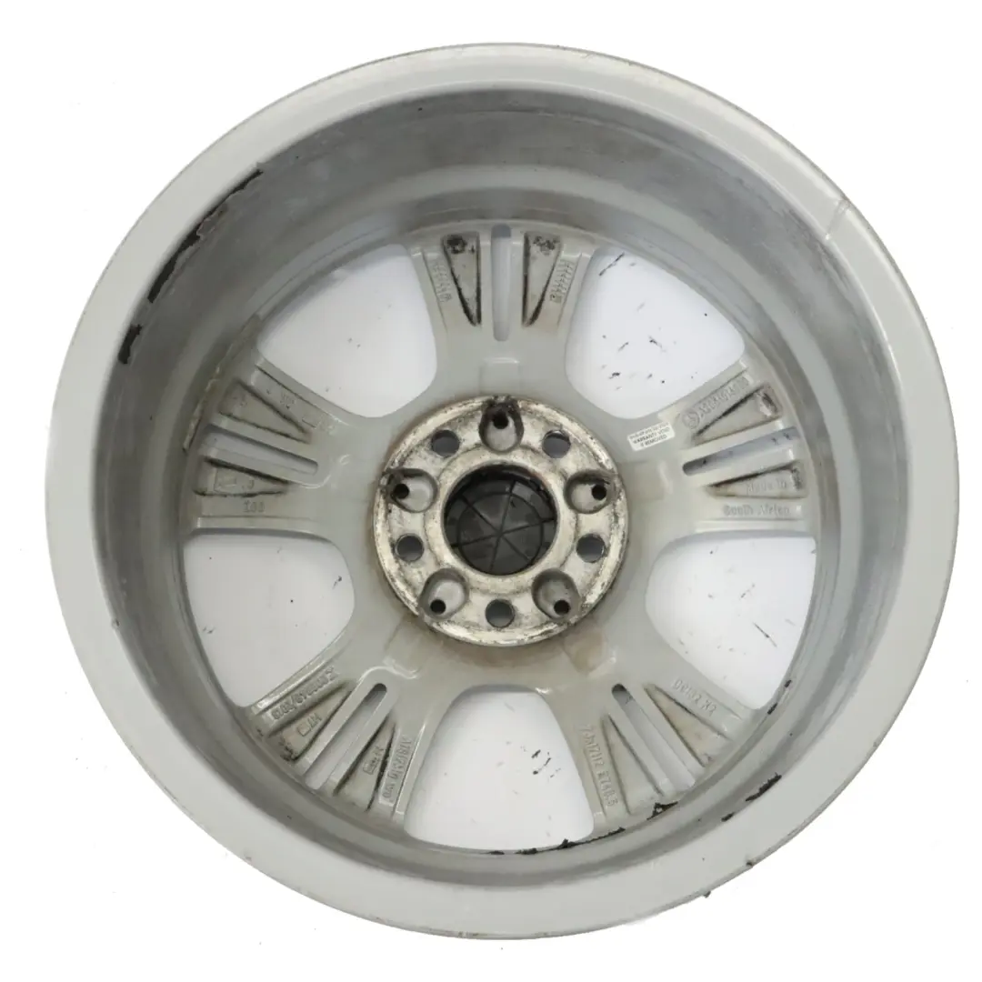 Mercedes W205 Silver Wheel Alloy Rim 5 Double Spoke 17" 7J ET:48,5 A2054014300