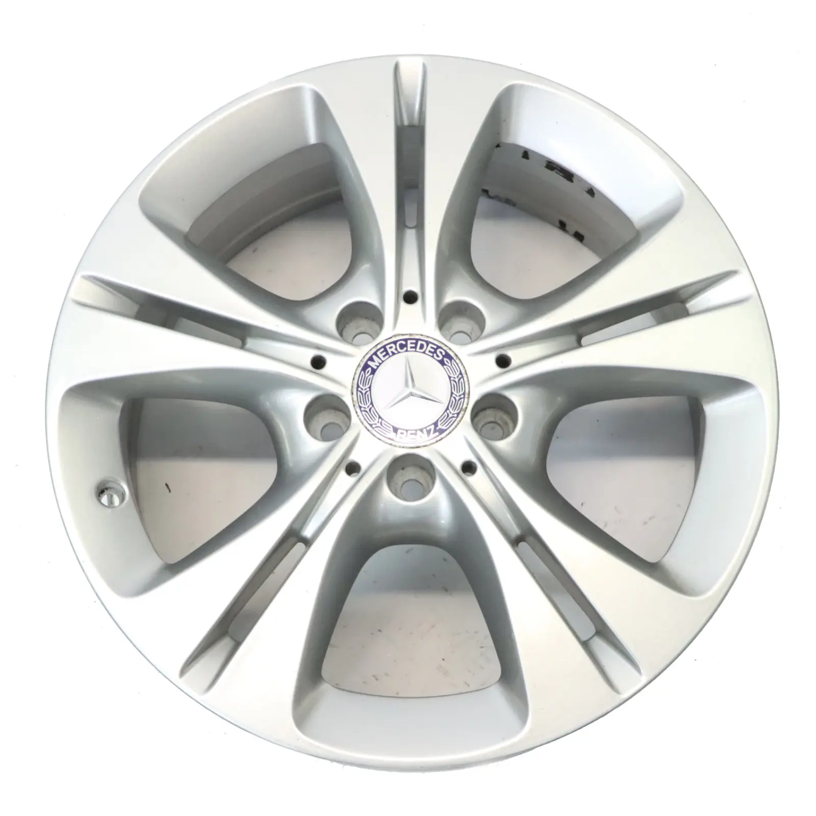 Mercedes W205 Silver Wheel Alloy Rim 5 Double Spoke 17" 7J ET:48,5 A2054014300