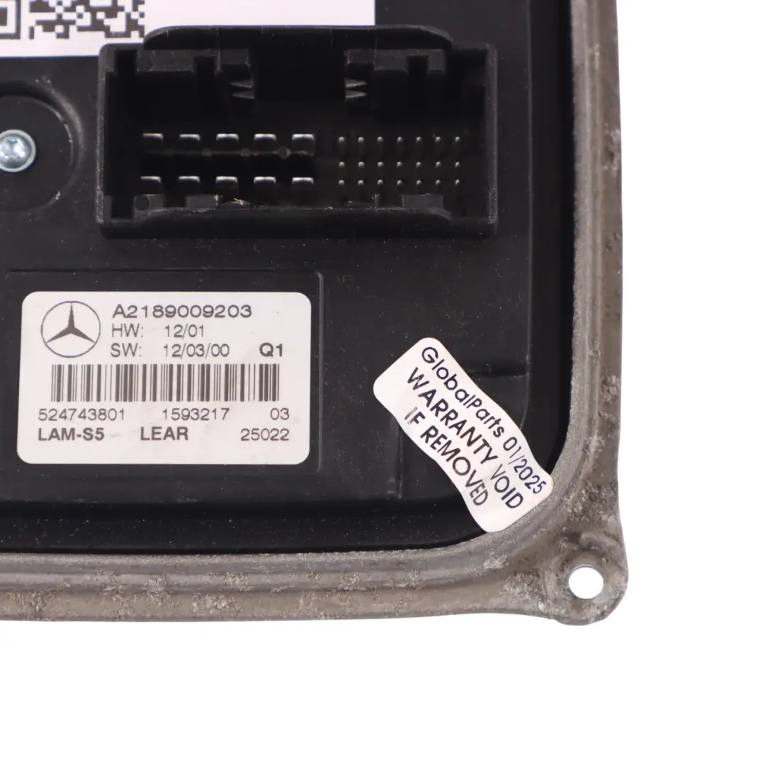 Mercedes W166 Módulo de control LED lámpara faro izquierda derecha A2189009203